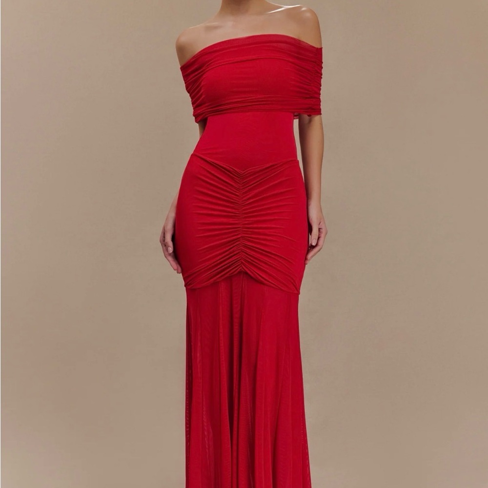 Meshki Caspian Gown- Red